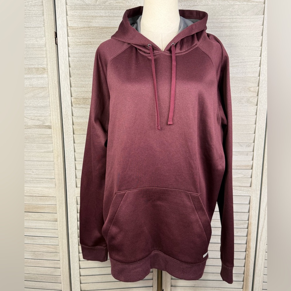 TEK GEAR Men's "Training" Hoodie Sweatshirt Burgundy-XL
